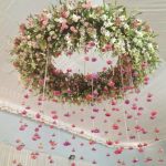 Coronas de Flores Colgantes para bodas y eventos