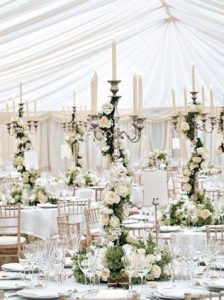 decoracion bodas de lujo Candelabros de Mesa