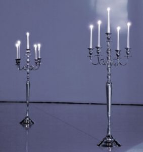 candelabros de plata 130cm