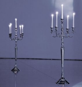 candelabros de plata 130cm