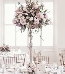 candelabro centro de mesa en alquiler para bodas